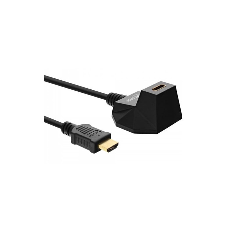 Cavo hdmi inline high speed hdmi con base di supporto 4k2k maschio/femmina