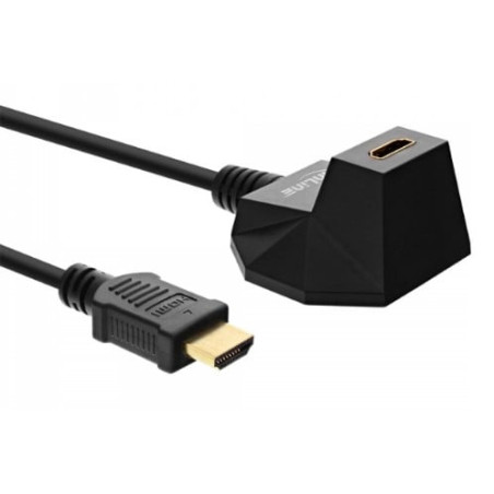 Cavo hdmi inline high speed hdmi con base di supporto 4k2k maschio/femmina