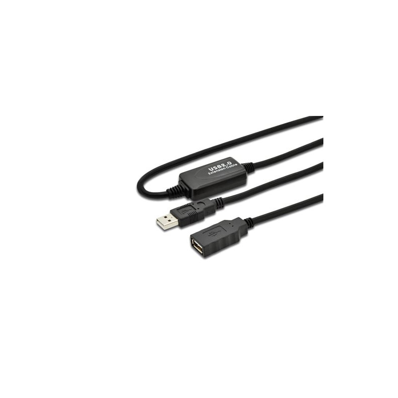 Cavo usb digitus 2.0 maschio/femmina con cavo da mt.10 [da73100]