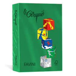 Carta in risma colorata favini 500 fogli a4 80gr lecirque verde bandiera