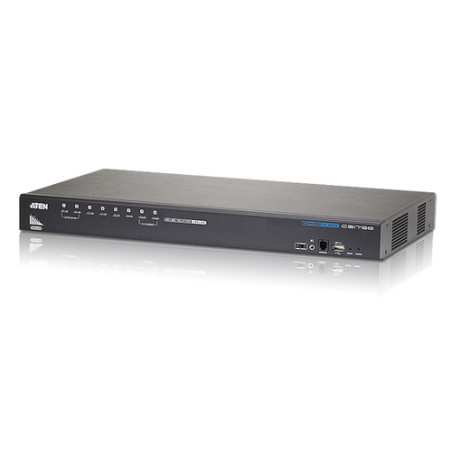 Switch kvm aten rackmount 8-porte usb hdmi w/usb port [cs1798-at-g]