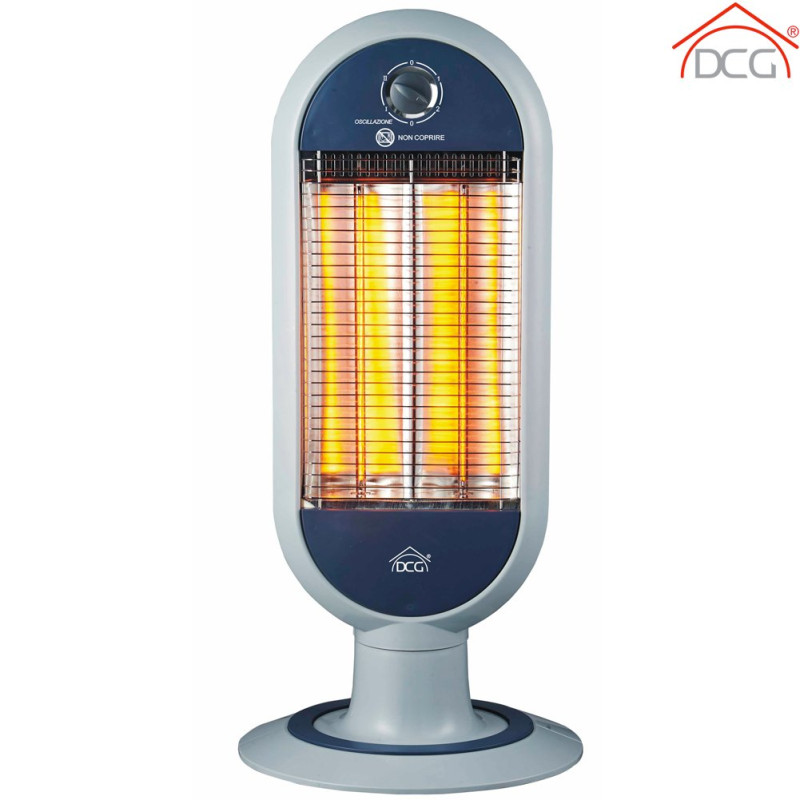 Stufa elettrica dcg sa9829 al carbonio oscillante