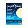 Carta metallizzata favini 20 fogli a4 120gr special events crema
