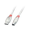 Cavo usb lindy 2.0 typ a/b 2m typ a/b m/m high/full/lowspeed [41753]