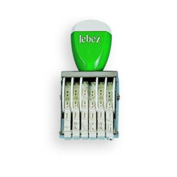 Timbro datario lebez 0178 4mm verde/bianco [0178]