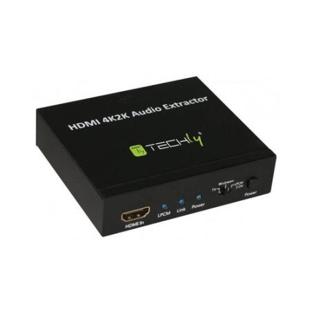 Estrattore audio techly da hdmi lpcm 2ch 4k uhd 3d