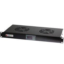 Ventolazione armadi techy 2 ventole 1u per rack 19'' con