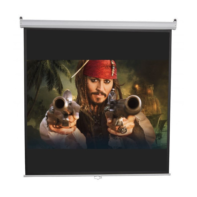 Schermo di proiezione sbox manuale 100'' 180 x 180cm bianco