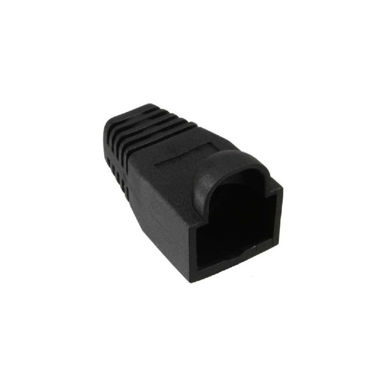 Passacavo di protezione plug inline rj45, nero, 10pz [74011z]