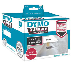 Nastro etichettatrice dymo lw durable 19 mm x 64 mm 2x 450 pcs [1933085]