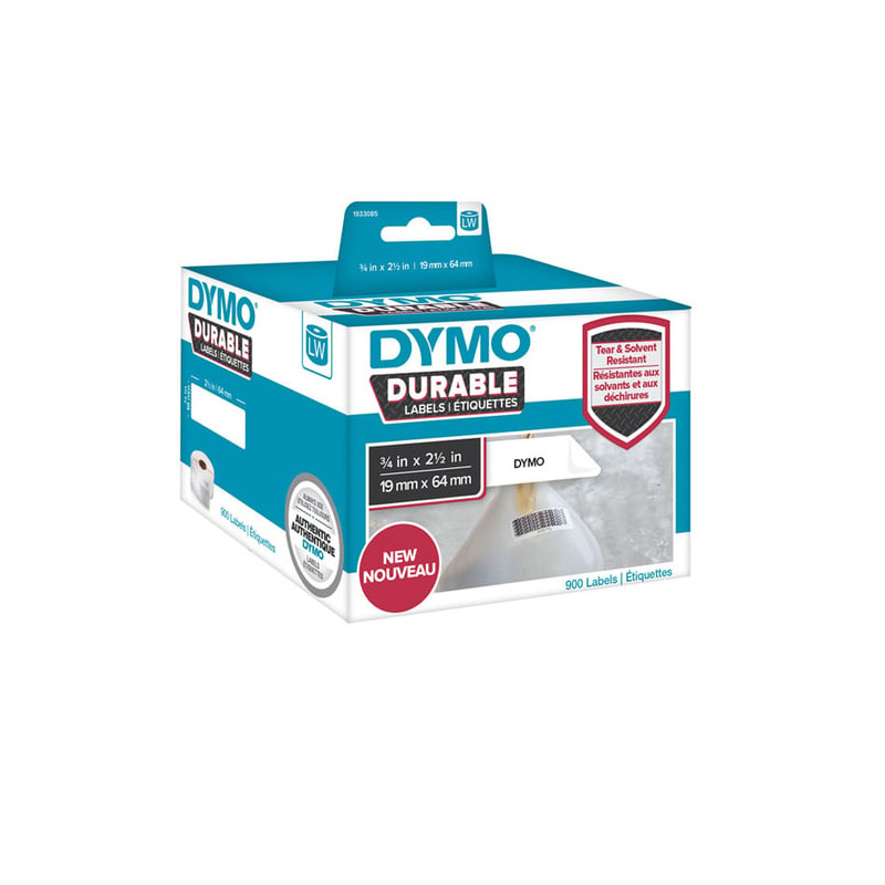 Nastro etichettatrice dymo lw durable 19 mm x 64 mm 2x 450 pcs [1933085]