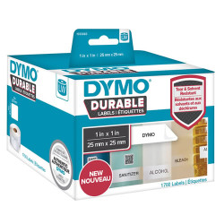 Nastro etichettatrice dymo lw durable labels 25 x 25 mm 2x 850 pcs
