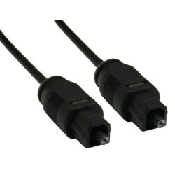 Cavo audio ottico digitale inline maschio/maschio, 10m, nero [89910a]