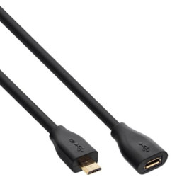 Cavo micro usb inline micro usb 2.0 tipo micro-b maschio / femmina,