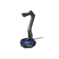 Stand cuffie sharkoon con scheda audio usb nero [x-rest 7.1 b]