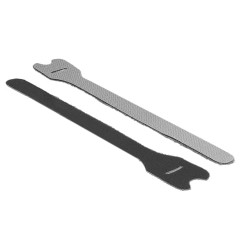 Fermacavi delock 10 pezzi l240 x b13 mm nero [18264]