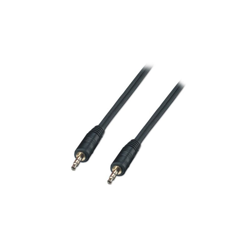 Cavo audio lindy 3.5 mm m/m, 2 m nero [35642]