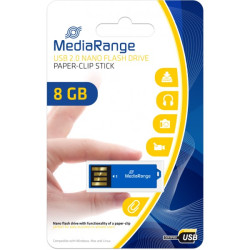 Pen drive 8gb mediarange nanostick usb 2.0 blu [mr975]