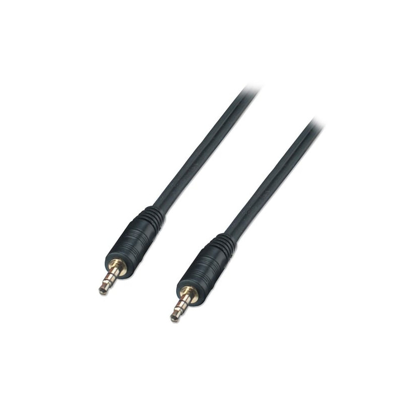 Cavo audio lindy jack 3.5mm m/m, 1mt, nero [35641]