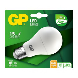Lampadina e27 gp lighting led classic 12w (75w) 1055 lm classe: a+