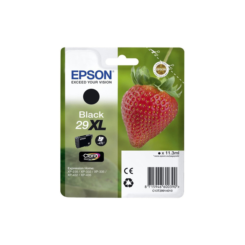 Cartuccia epson 29xl nero erdbeere [c13t29914012]