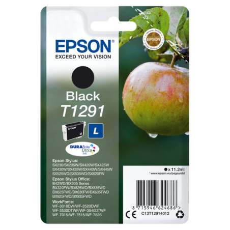 Cartuccia epson nero durabrite t 129 t 1291 [c13t12914012]