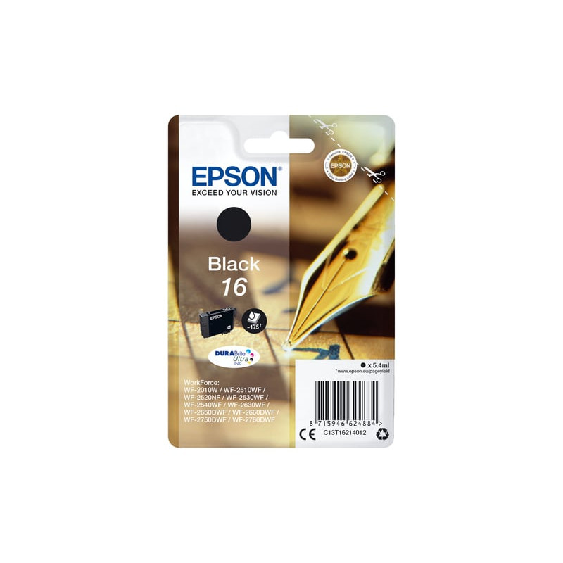 Cartuccia epson 16 nero [c13t16214012]