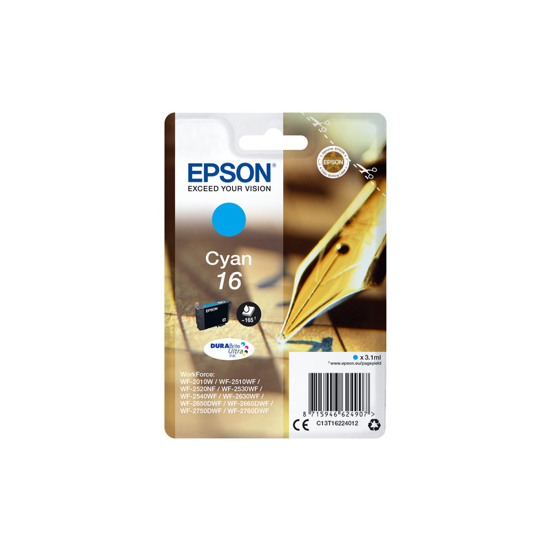 Cartuccia epson 16 ciano [c13t16224012]
