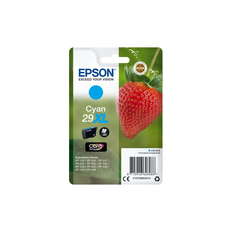 Cartuccia epson 29xl ciano erdbeere [c13t29924012]