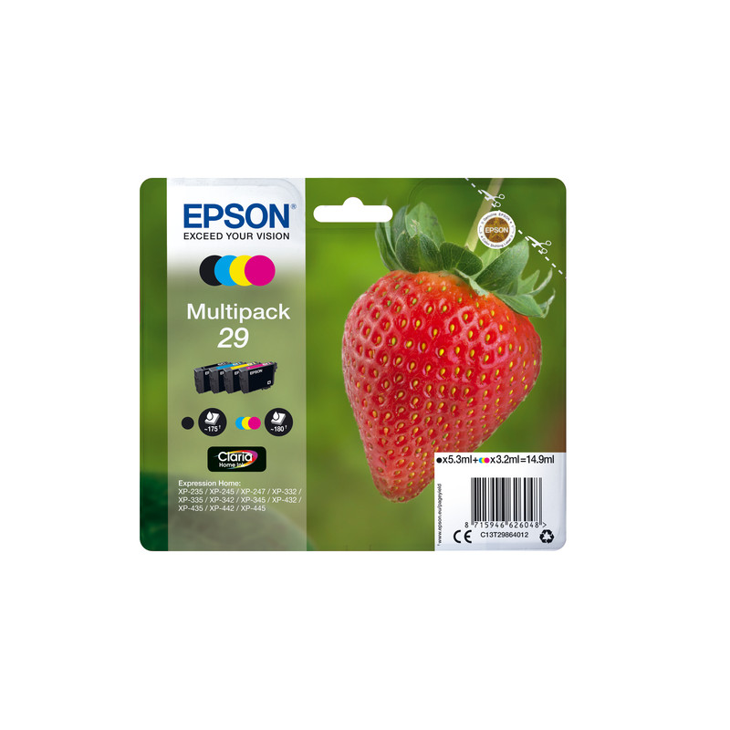 Cartuccia epson t29 c13t29864010 multipack [c13t29864012]