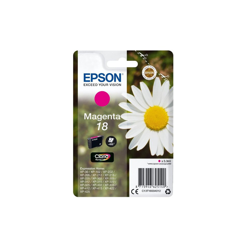 Cartuccia epson 18 daisy 3.3ml magenta [c13t18034012]