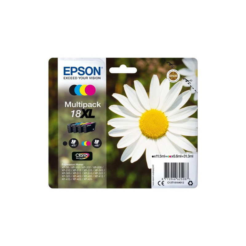 Cartuccia epson 18xl daisy multi [nero/ciano/magenta/giallo] [c13t18164012]