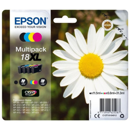 Cartuccia epson 18xl daisy multi [nero/ciano/magenta/giallo] [c13t18164012]