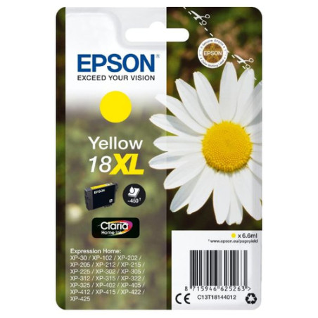 Cartuccia epson 18xl daisy 6.6ml giallo [c13t18144012]