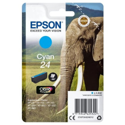 Cartuccia epson 24 elephant 360-pagine ciano] [c13t24224012]