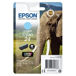 Cartuccia epson 24 elephant 360-pagine ciano chiaro] [c13t24254012]