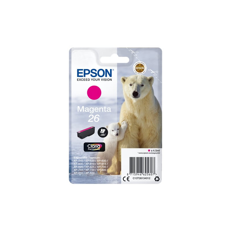Cartuccia epson 25 polar bear [magenta] [c13t26134012]