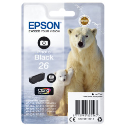 Cartuccia epson 26 polar bear [photo nero] [c13t26114012]
