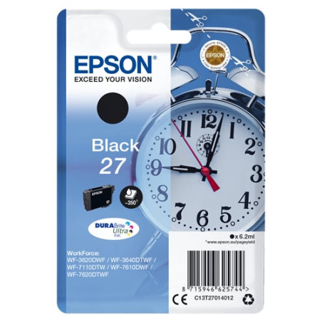 Cartuccia epson 27 alarm clock [nero] [c13t27014012]