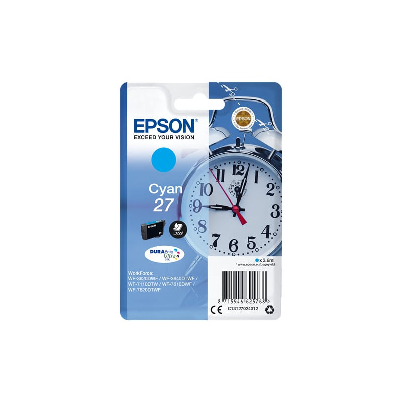 Cartuccia epson 27 alarm clock [cyan] [c13t27024012]