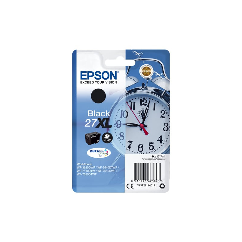 Cartuccia epson 27xl alarm clock [nero] [c13t27114012]