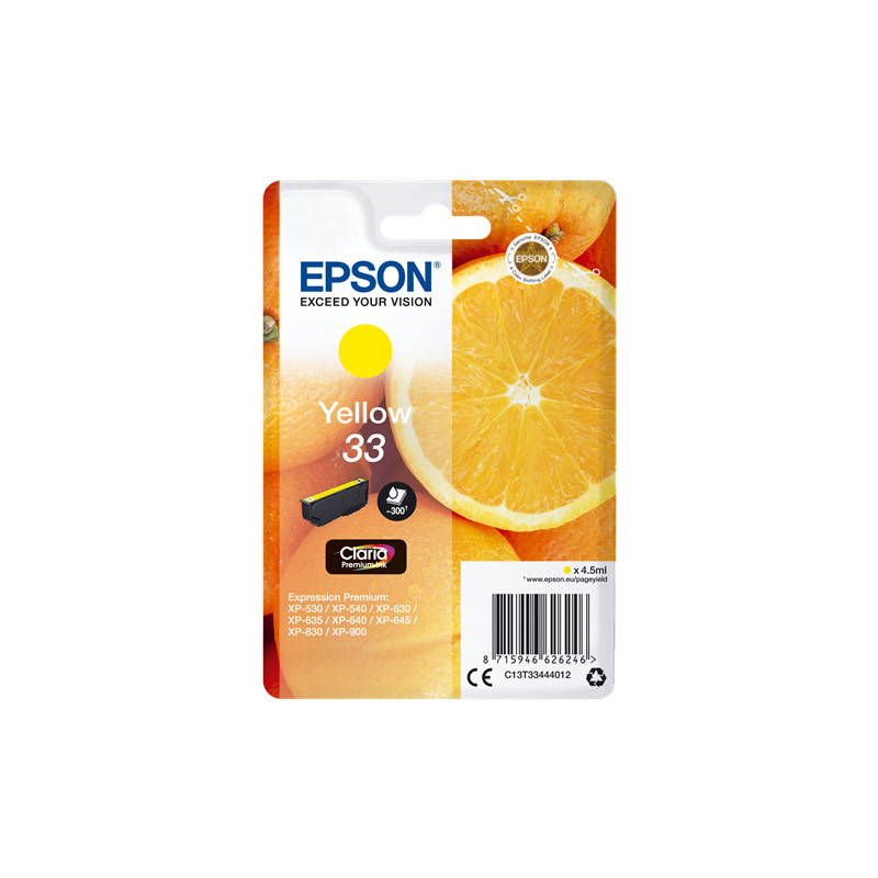Cartuccia epson 33 oranges [giallo] [c13t33444012]