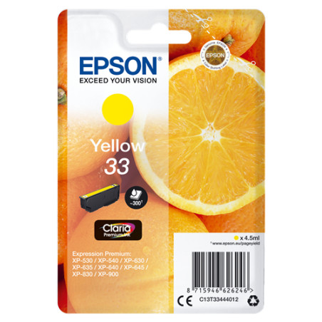 Cartuccia epson 33 oranges [giallo] [c13t33444012]