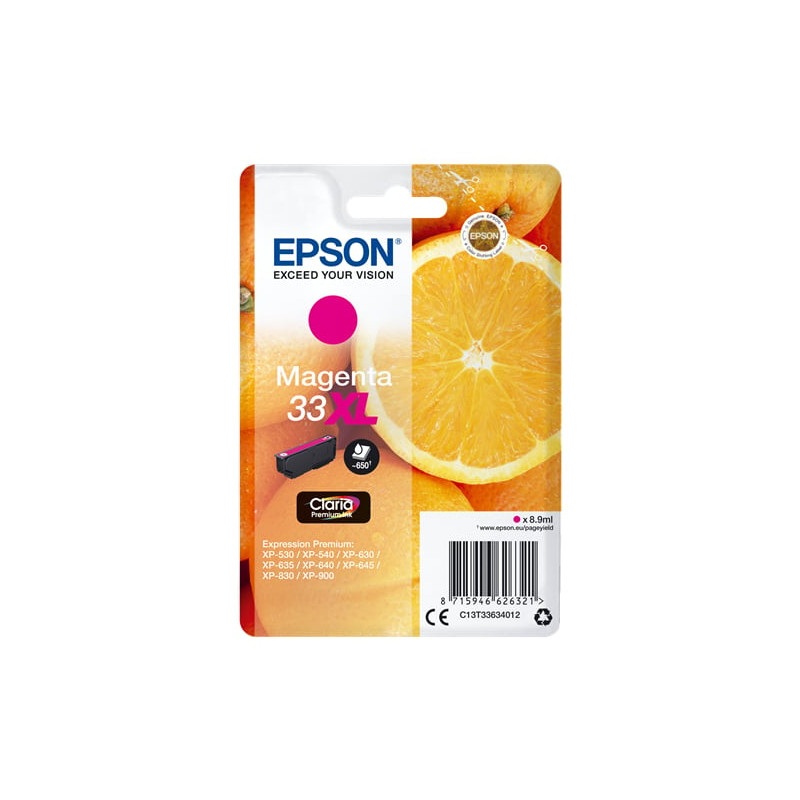 Cartuccia epson 33xl oranges [magenta] [c13t33634012]