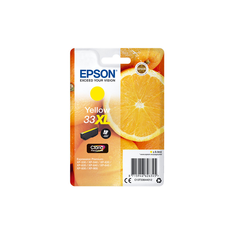 Cartuccia epson 33xl oranges [giallo] [c13t33644012]