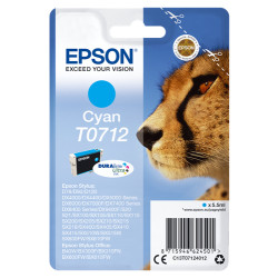 Cartuccia epson t0712 cheetah [ciano] [c13t07124012]