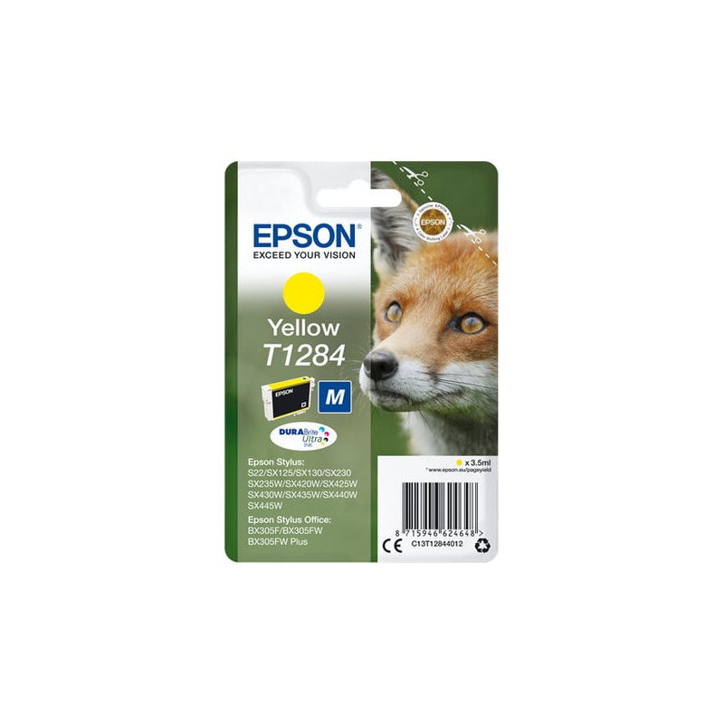 Cartuccia epson t1284 fox [giallo] [c13t12844012]