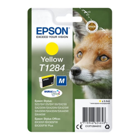Cartuccia epson t1284 fox [giallo] [c13t12844012]