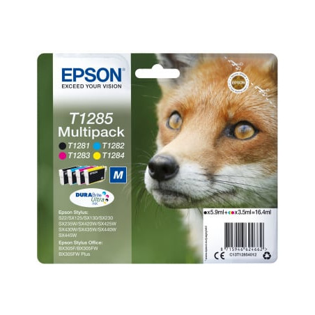 Cartuccia epson t1285 fox multi [black/cyan/magenta/yellow] [c13t12854012]