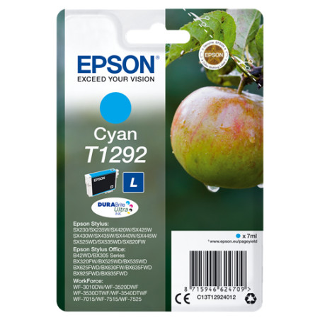 Cartuccia epson t1292 apple [ciano] [c13t12924012]
